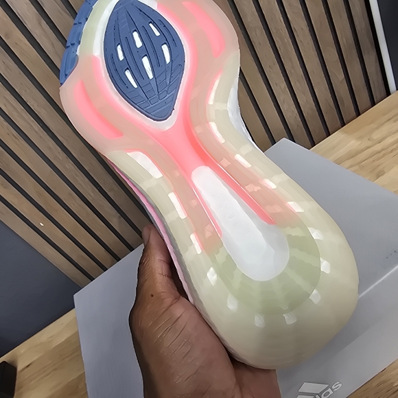 Adidas White and Pink Sneakers - Picture 6 of 12